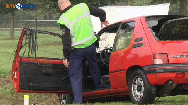 Eerste beelden dodelijk ongeval Bovenstreek Groningen - RTV Noord