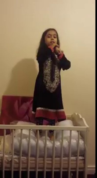 6 Year Old Laiqa Baig from Manchester doing Impression of Imran Khan