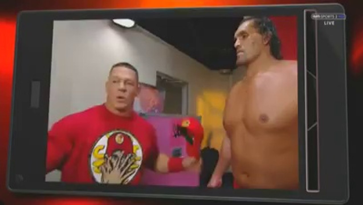 hahaha!! john cena speaking Urdu with the great khali !!