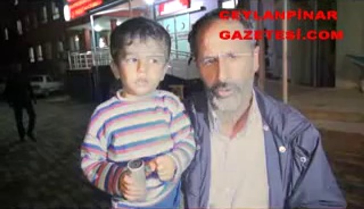 ceylanpınar'da 3 yaşındaki çocuk polis fişeğiyle yaralandı
