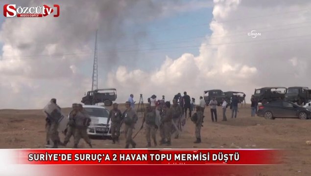 Suriye'de Suruç'a 2 havan topu mermisi düştü