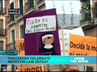 Spain: thousands celebrate annulment of anti-abortion law