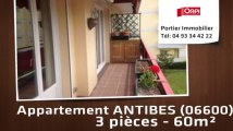 A vendre - appartement - ANTIBES (06600) - 3 pièces - 60m²