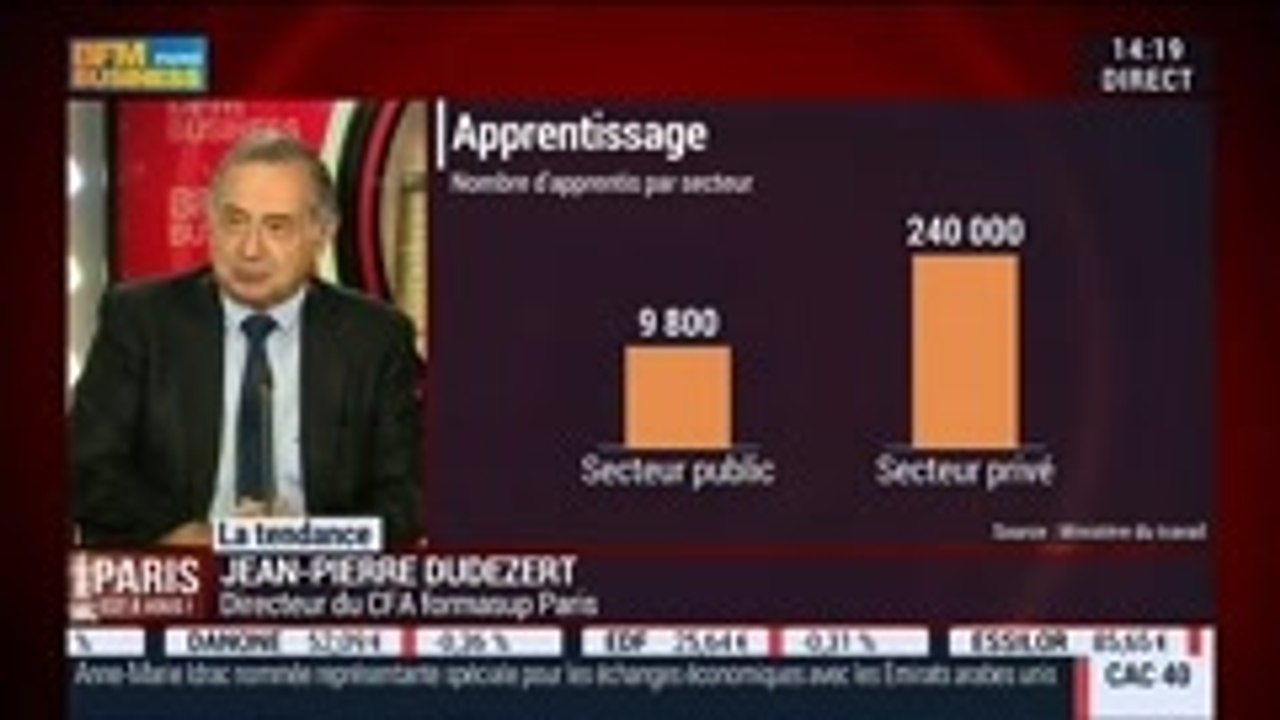 La tendance du moment: Apprentissage et formations en alternance: quid des nouvelles mesures?, dans Paris est à vous - 29/09