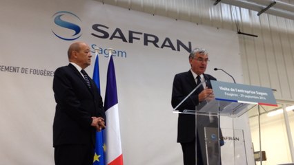 Visite du Ministre de la Défense chez Sagem