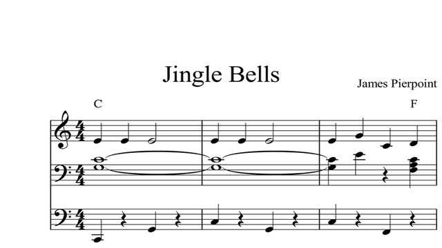 Jingle Bells: DIGITAL SHEET MUSIC Piano Organ & Keyboard Book 2