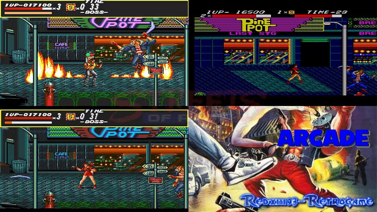 Walkthrough HD Street of Rage Round 01 - Megadrive - MegaCD- Master System et Arcade