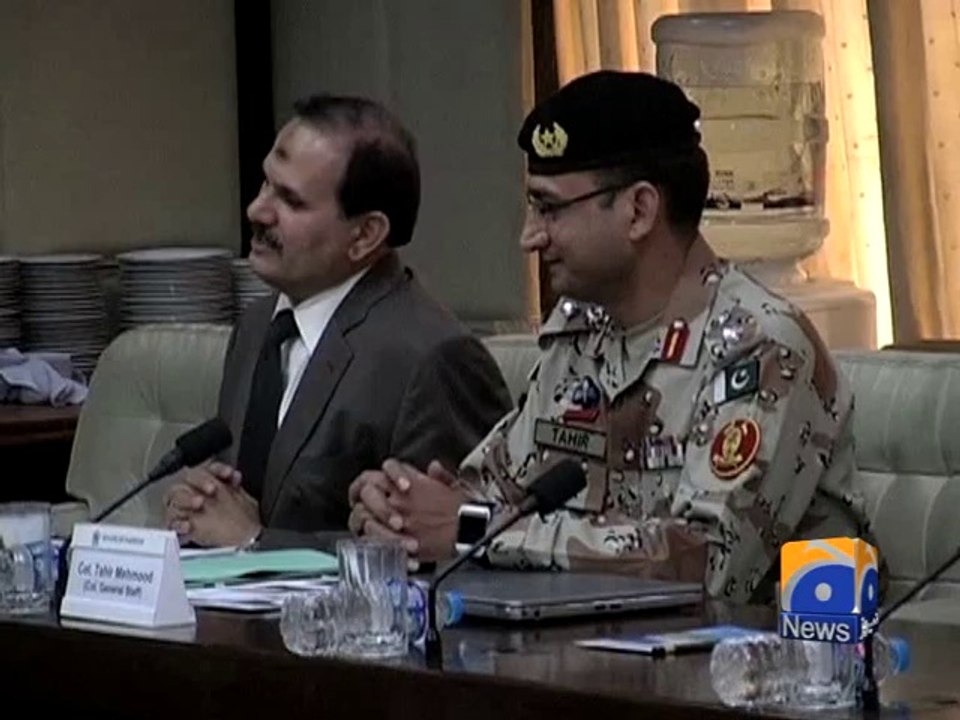 Rangers briefed Standing Committee over MQM raid - Geo Reports - 29 Sep 2014