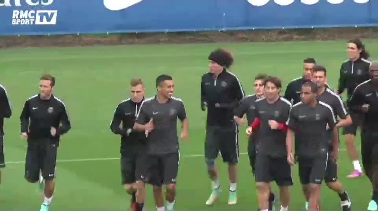 Football / PSG - FC BARCELONE : dernier entraînement du PSG, sans Ibrahimovic - 29/09