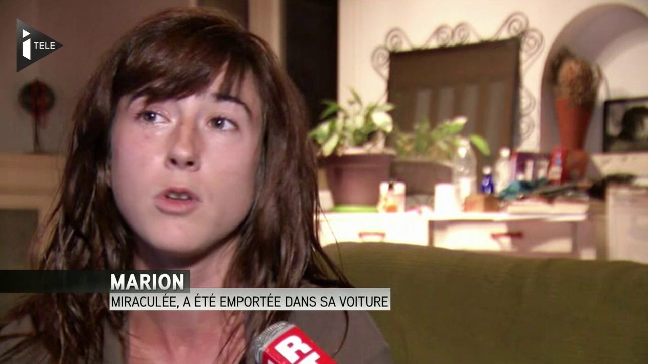 Intempéries: Marion, rescapée, s'est dit "qu'elle allait mourir"