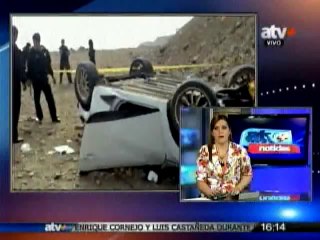 Dos personas mueren tras caer auto por acantilado de la Costa Verde