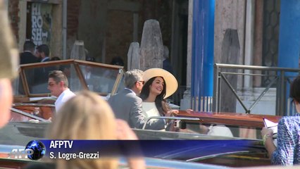 Mr. and Mrs. Clooney seal marriage at Venice town hall