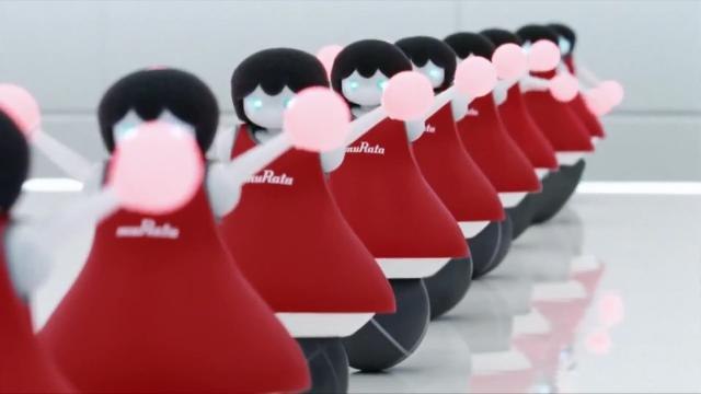 Robotic Cheerleading Squad Impresses With Technology, Cuteness