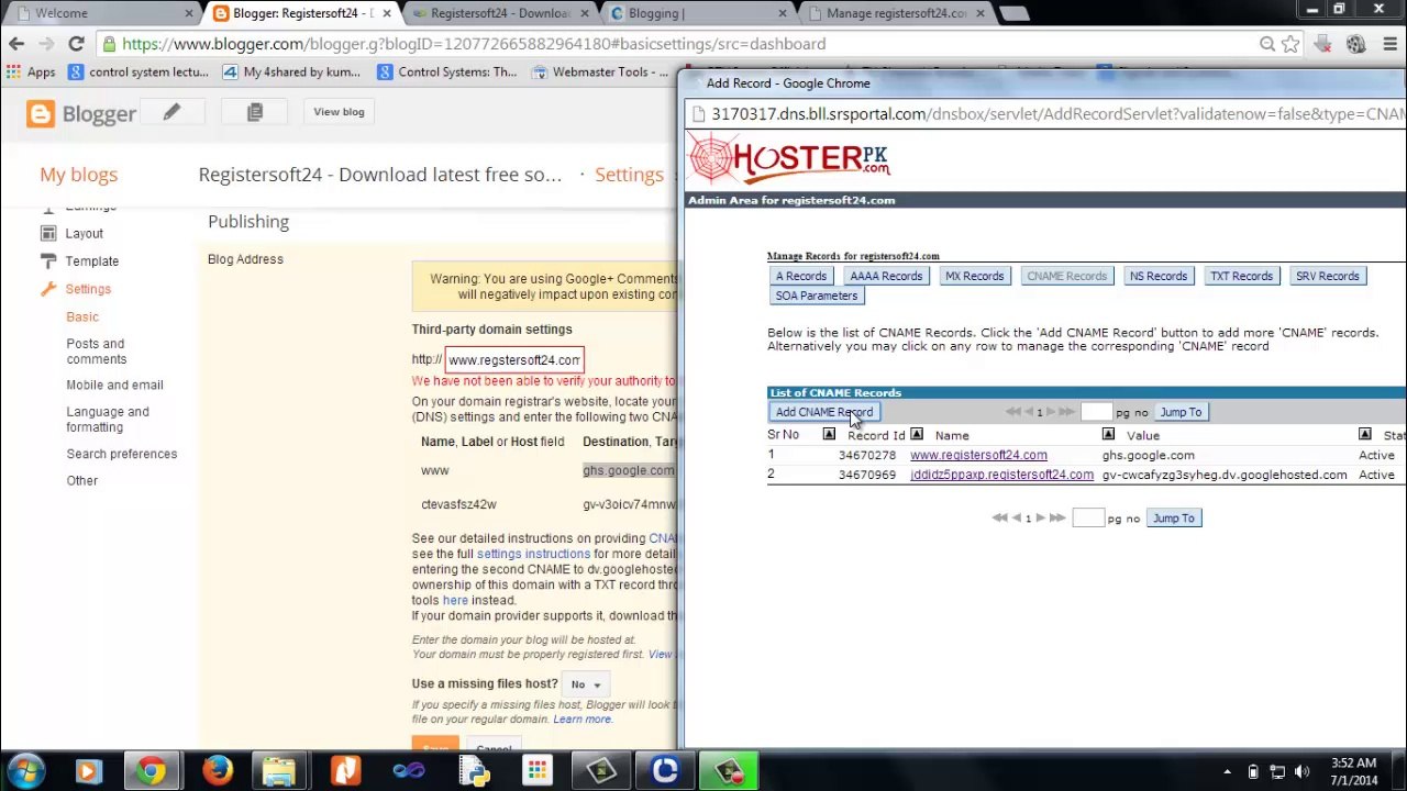 Setup Custom Domain on Blogger in Urdu [Video Tutorial]