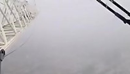 Lightning Strikes Crane