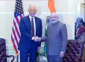 PM Narendra Modi meets the CEO of Boeing James McNerney in NY