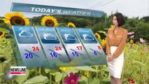 Mostly to partly sunny day with cool afternoon highs