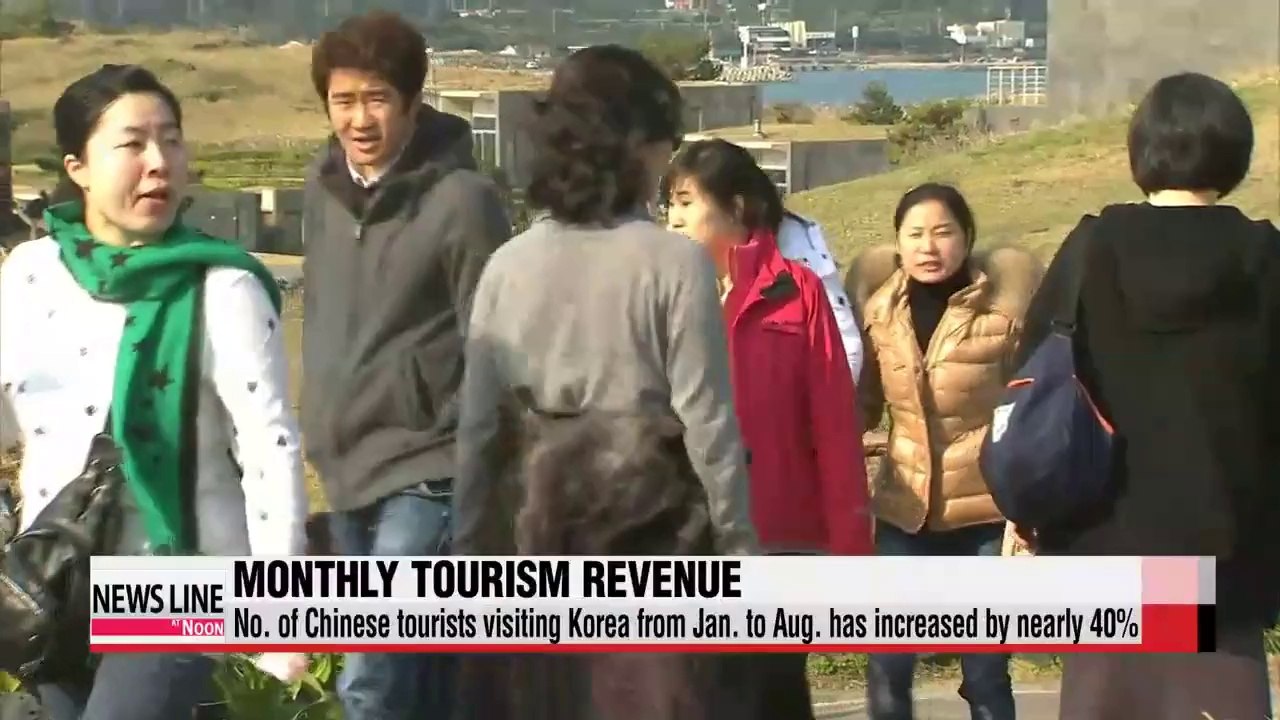 Korea's monthly tourism revenue hits $1.5 bil. in Aug., second highest total ever