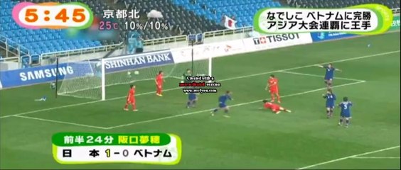 【サッカー】なでしこ、ベトナムを一蹴しアジア大会連覇に王手