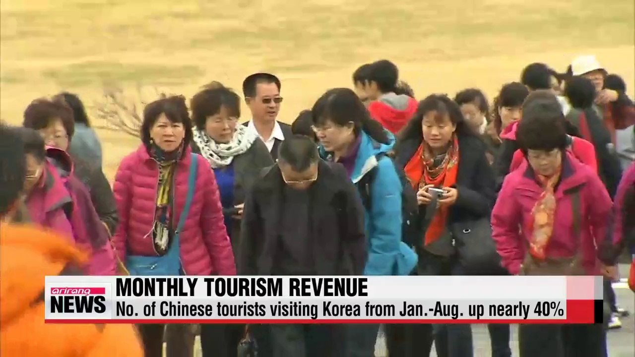 Korea's monthly tourism revenue hits $1.5 bil. in Aug., second highest total ever