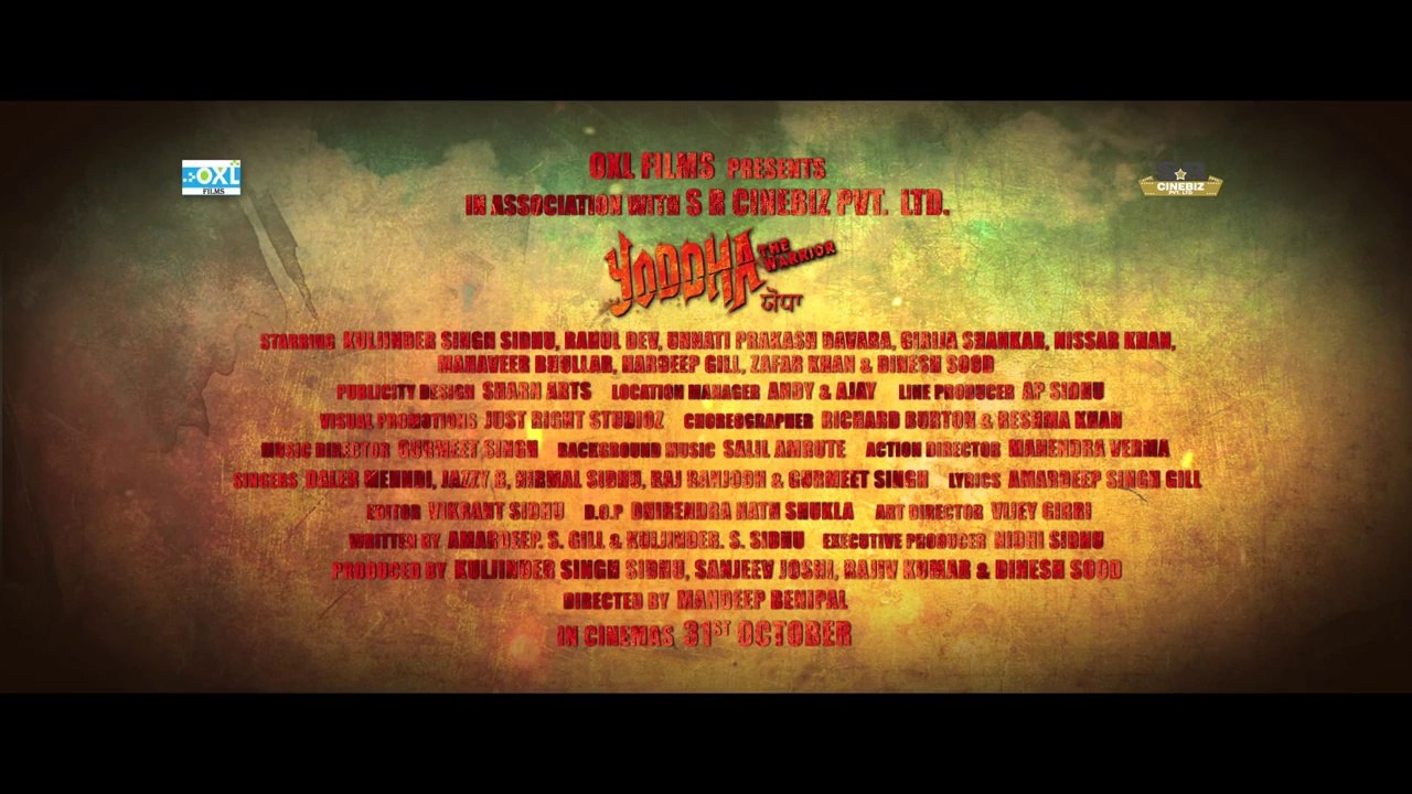 Yoddha - The Warrior - Official Trailer - Kuljinder Singh Sidhu - Releasing on 31st October