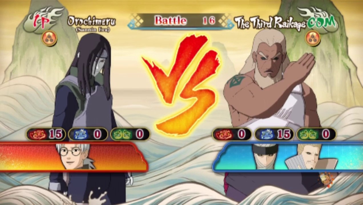 Orochimaru VS Third Raikage In A Naruto Shippuden Ultimate Ninja Storm Revolution Match / Battle / Fight
