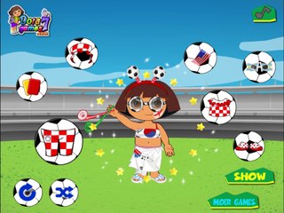 Dora The Explorer Dora World Cup Dress Up Let's Play / PlayThrough / WalkThrough Part
