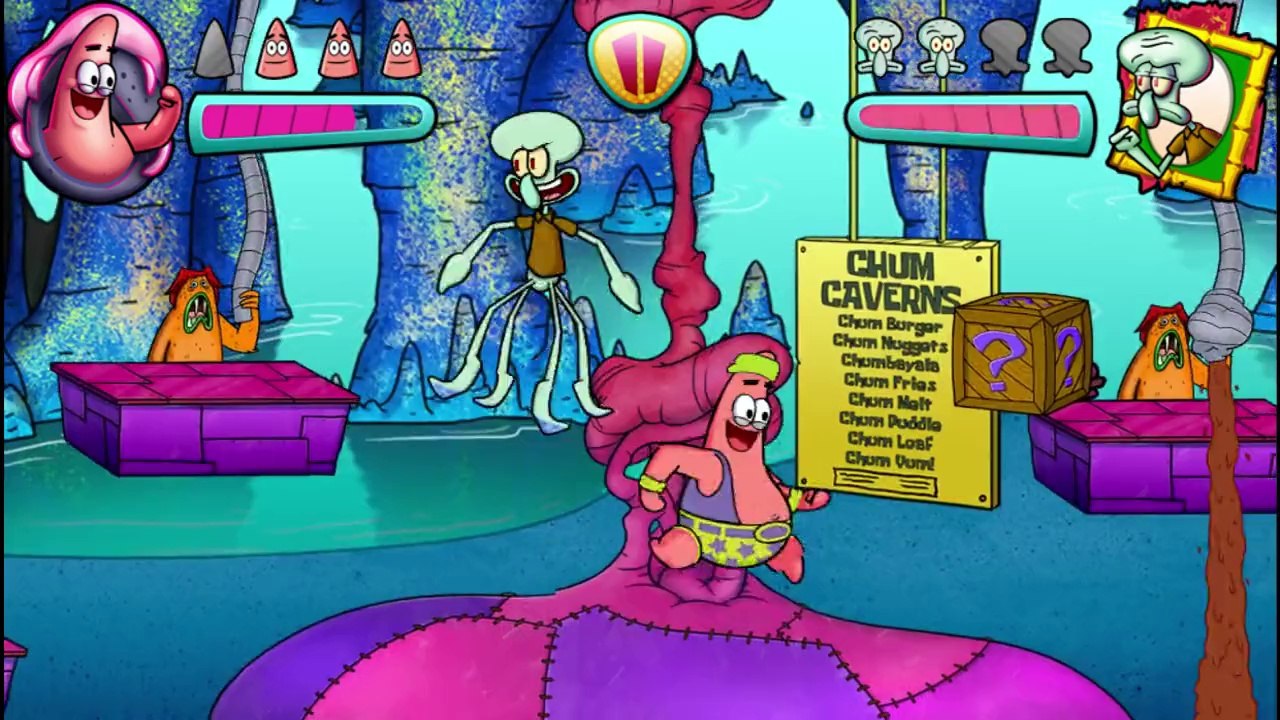 Squidward Tentacles VS Patrick Star In A SpongeBob SquarePants Bikini Bottom Brawlers Match / Battle / Fight