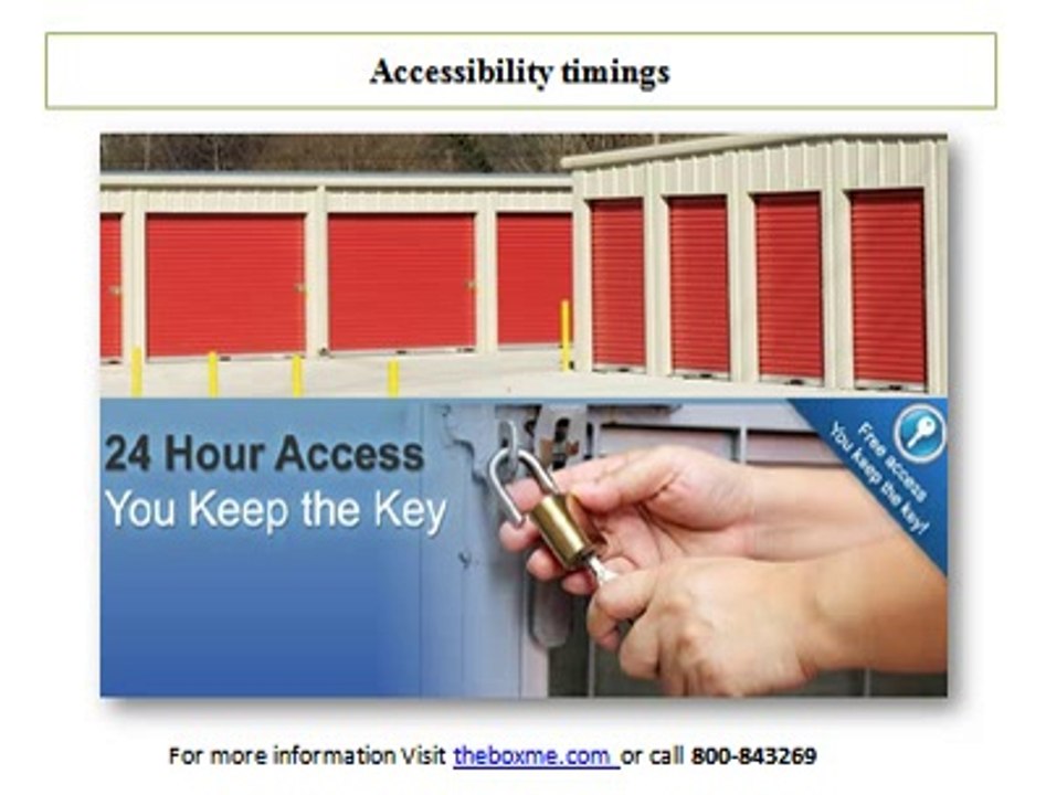 Question to ask before renting a storage unit