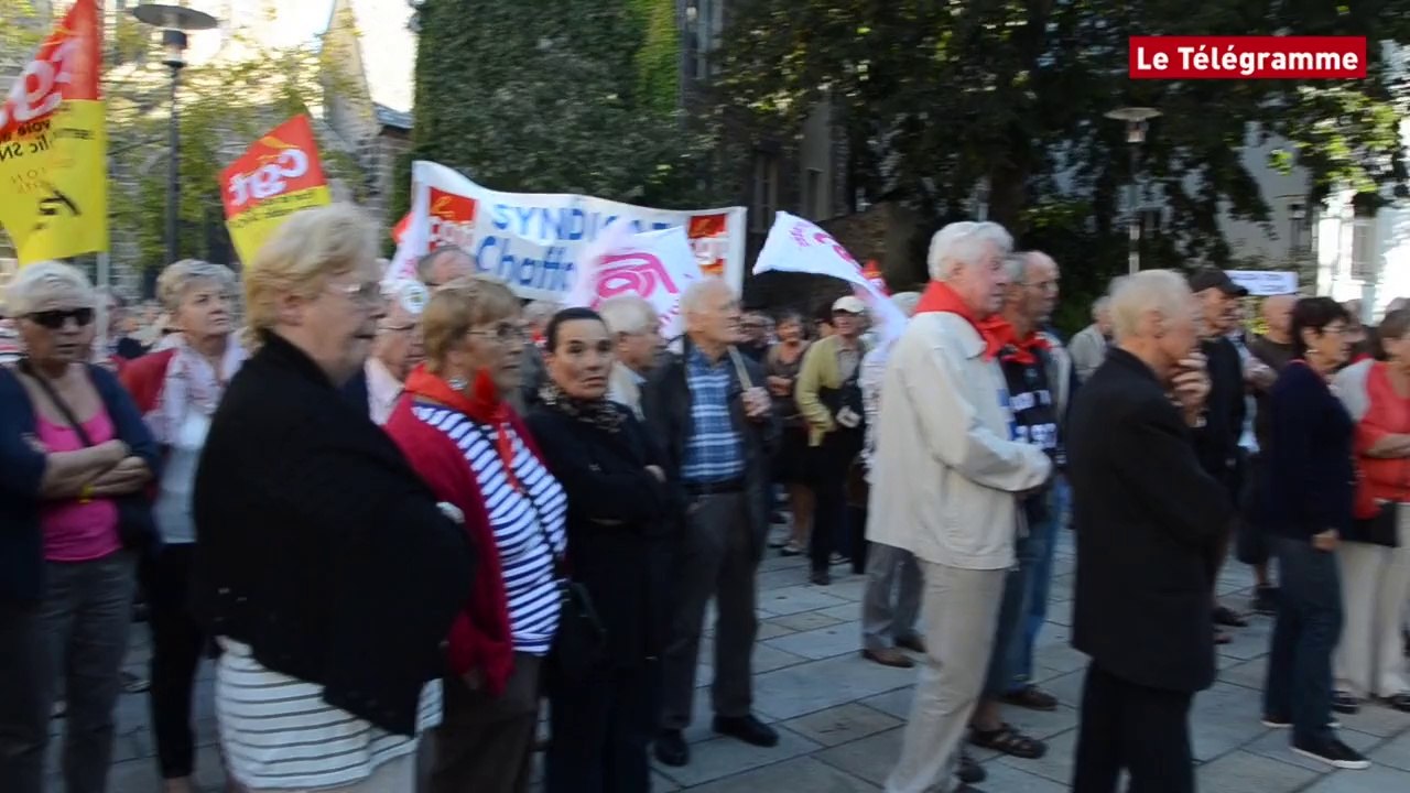 Saint-Brieuc. 400 retraités manifestent pour le pouvoir d'achat