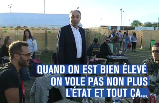 Il refuse de serrer la main à Jean-François Copé - ZAPPING ACTU DU 30/09/2014