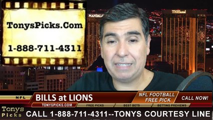 Buffalo Bills vs. Detroit Lions Free Pick Prediction NFL Pro Football Odds Preview 10-5-2014
