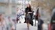 Kim Kardashian Rocks Leather And Tassels For Balmain Shopping Trip