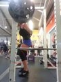 Beautiful and Hot lady Weight lifting Exercise in ladies Gym