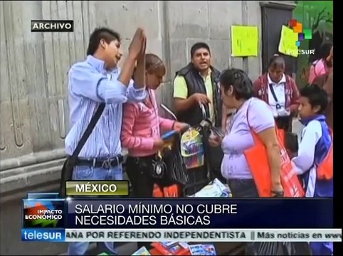 Salario mínimo mexicano no cubre necesidades básicas: CEPAL