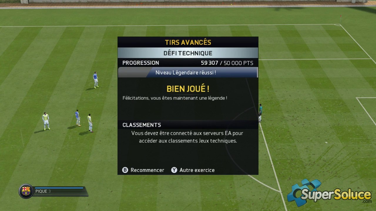 FIFA 15 : Défi Technique Tirs Avancées