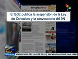 Reacción de medios ante suspensión de referendo catalán