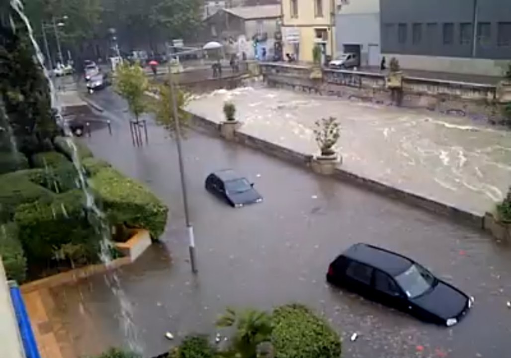 Flooding Swamps Montpellier After Heavy Rain