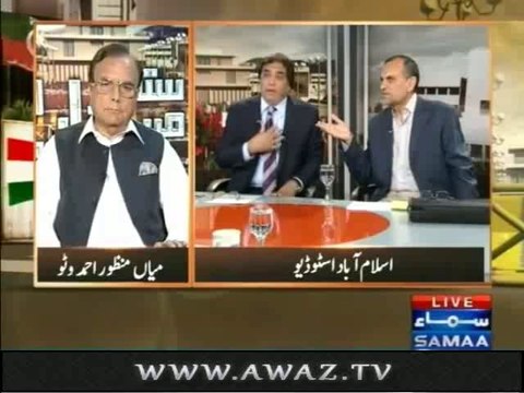 Fight bitween Hanif Abbasi & Azam Swati Hanif Abbasi Calls Imran Khan Pa'gal & sharabi and Azam Swati calls Nawaz Sharif Pa'gal & chor