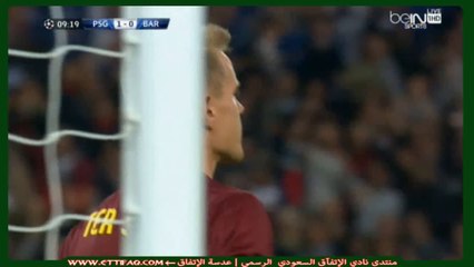 هدف باريس سان جيرمان على برشلونة -دوري أبطال أوروبا