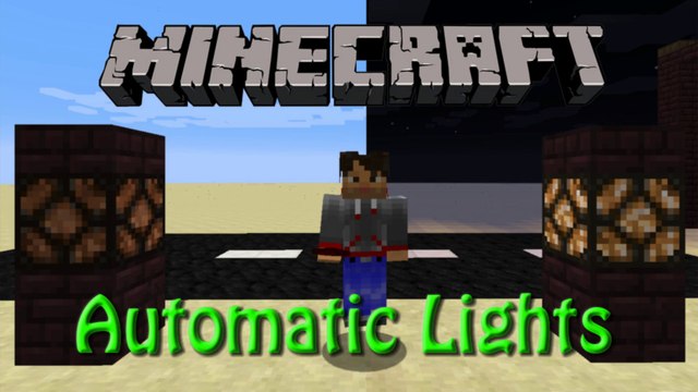 Minecraft: Automatic Lamps System with Daylight Sensor Tutorial