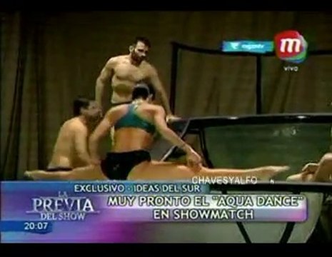 Pedro ensayo Aquadance en La Previa del Show - 30 de Septiembre
