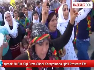 Şırnak'ta Rojava'ya Destek Yürüyüşü