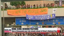 Record crowd expected for Hong Kong protests on National Day