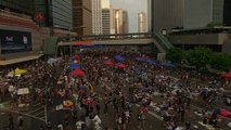 Hong Kong protesters remain determined on National Day
