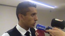 Réaction de Marquinhos en zone mixte après PSG-Barcelone (3-2)