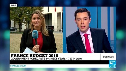 BUSINESS DAILY - France defends deficit reduction delay in 2015 budget