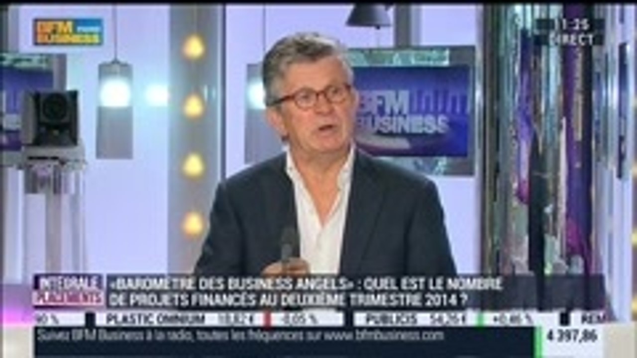 Baromètre BFM / France Angels: Stagnation des activités des business angels au premier semetre 2014: Tanguy De La Fouchardière – 30/09