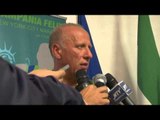 Napoli - Caldoro incontra gli atleti della maratona di New York (29.09.14)