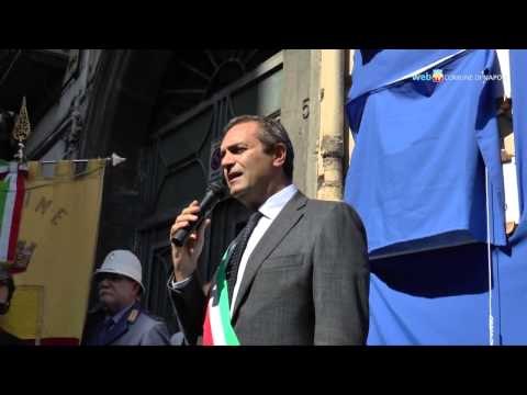 Napoli - Quattro Giornate di Napoli, una lapide per Federico Zvab -1- (30.09.14)